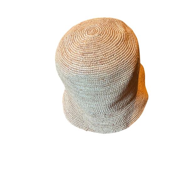 LOEWE Raffia Bucket Hat Anagram Logo Natural Straw Made in Spain Size 57 - S main image 13